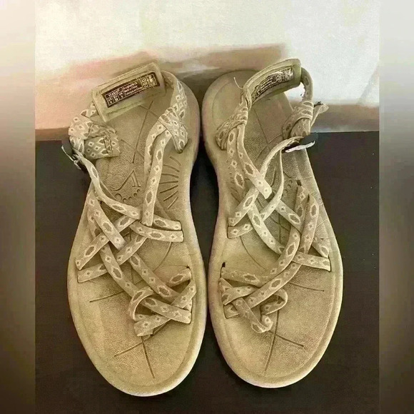 Viakix Womens‎ Walking Sport Athletic Outdoor Sandals Siena Beige Sz 8 Summer - Picture 2 of 11